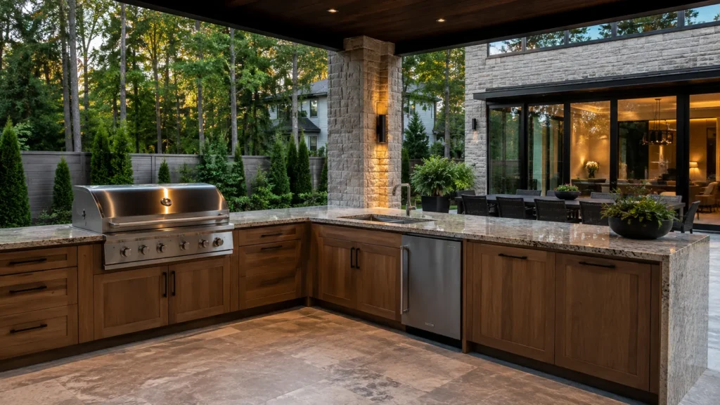 Outdoor kitchen ideas for modern homes